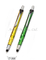 Aluminum 2 in 1 touch pen with ball pen