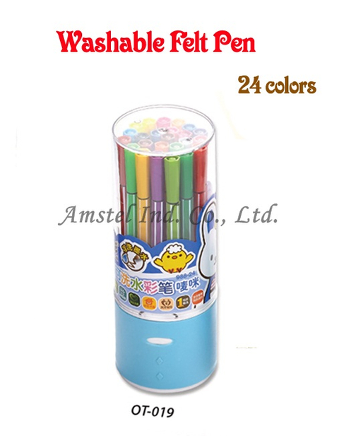 Washable felt pens-24pcs/pack