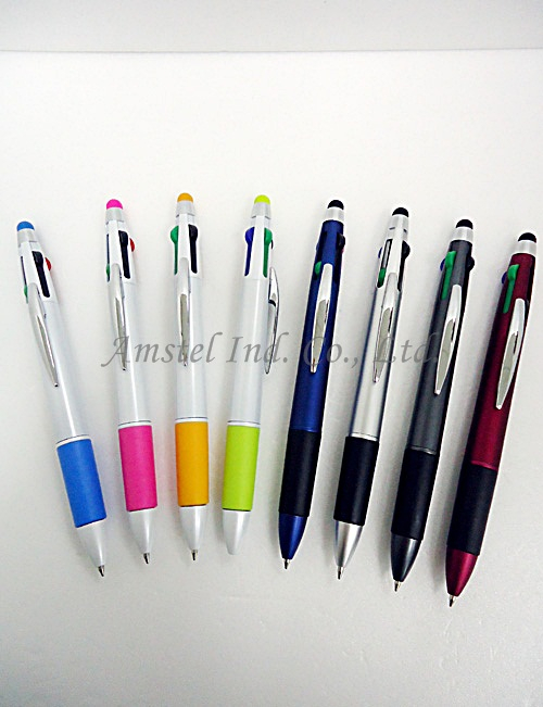 3 in 1 OR 4 in 1 ball pen+ stylus on the top