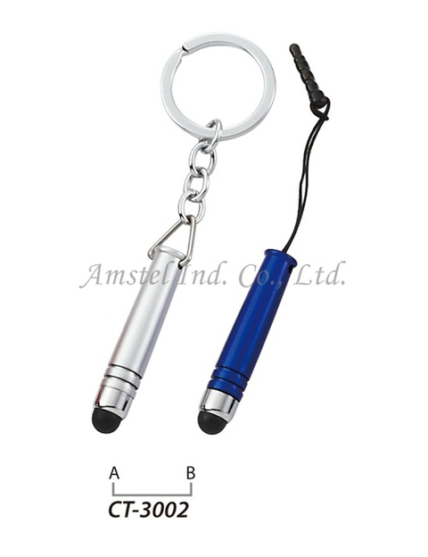 Mini Touch pen with phone jack or key chain