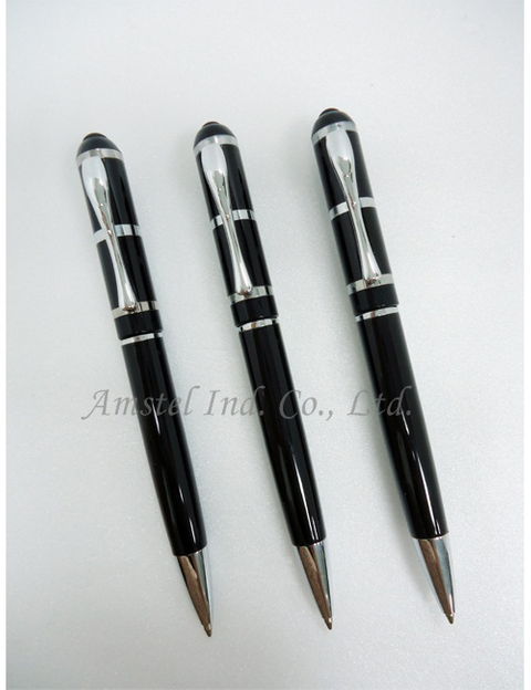 Brass 2 in 1 touch pen with ball pen